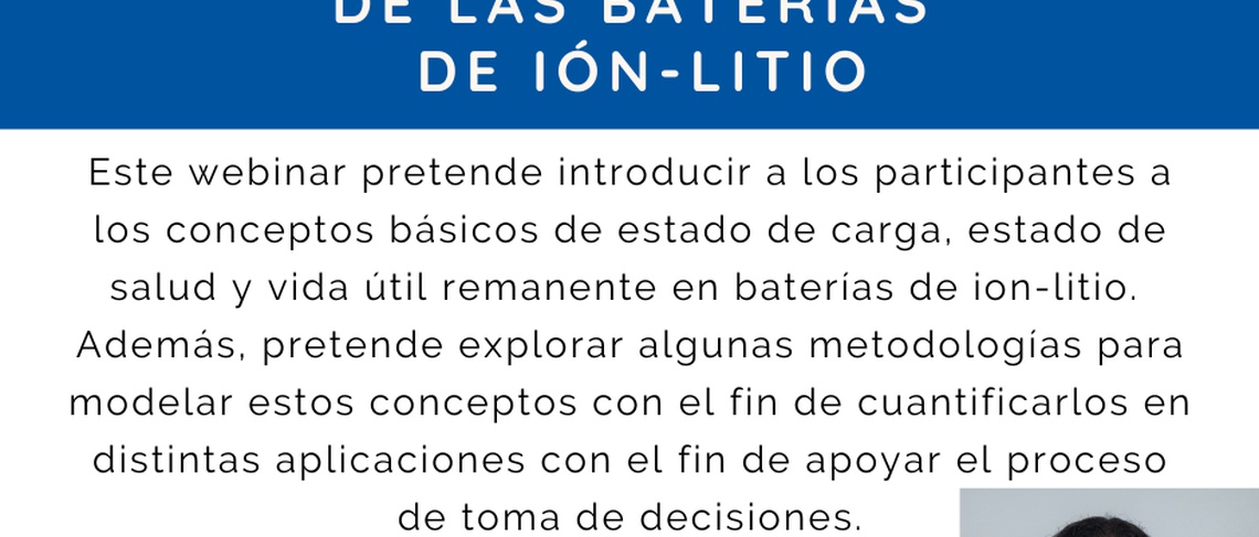 Webinar Conceptos y modelos básicos de las batería ión litio.